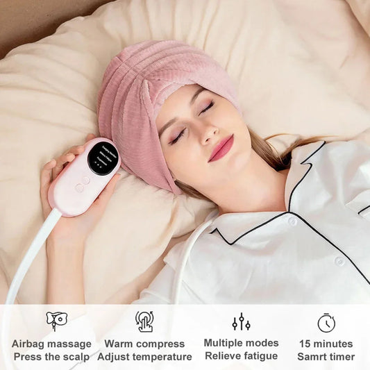 RelaxPro: Heated Air Pressure Head Massager for Ultimate Stress Relief Shop1103993626 Store
