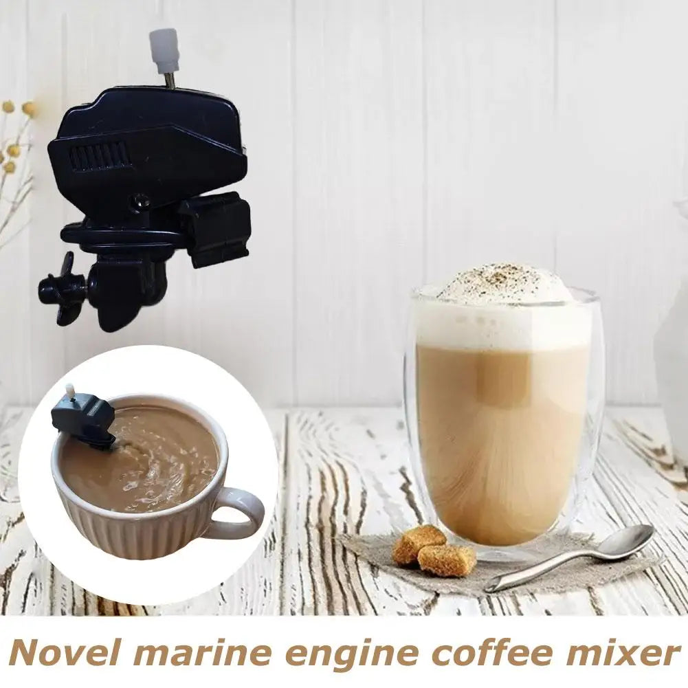 Boat Motor Coffee Stirrer Novelty Coffee Mixer Drink Mixing Gadget Boat Engine Coffee Stirrer Unique Boat Coffee kitchen Stirrer