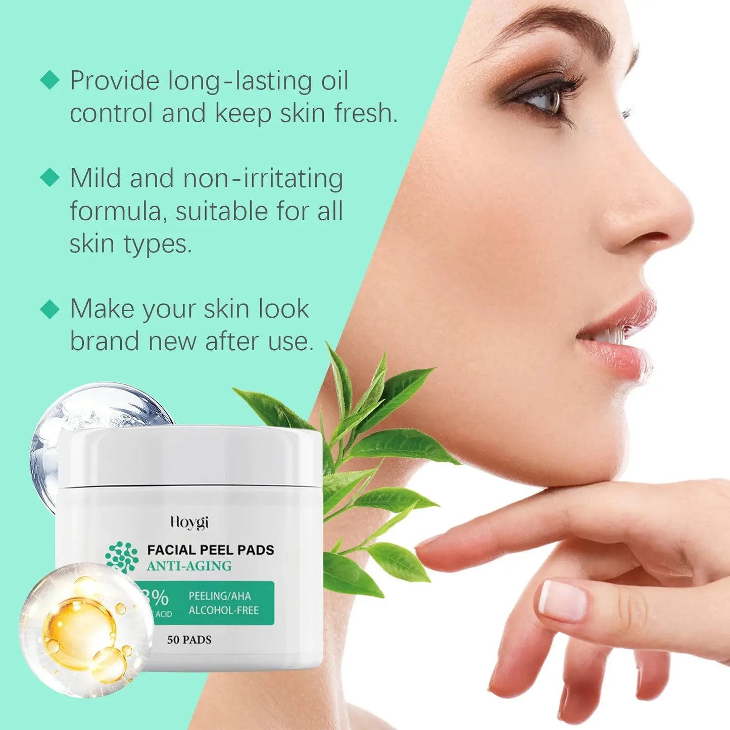 ClearGlow Pads – Exfoliate, Hydrate, Conquer Acne! Hoygi Skin Care Store