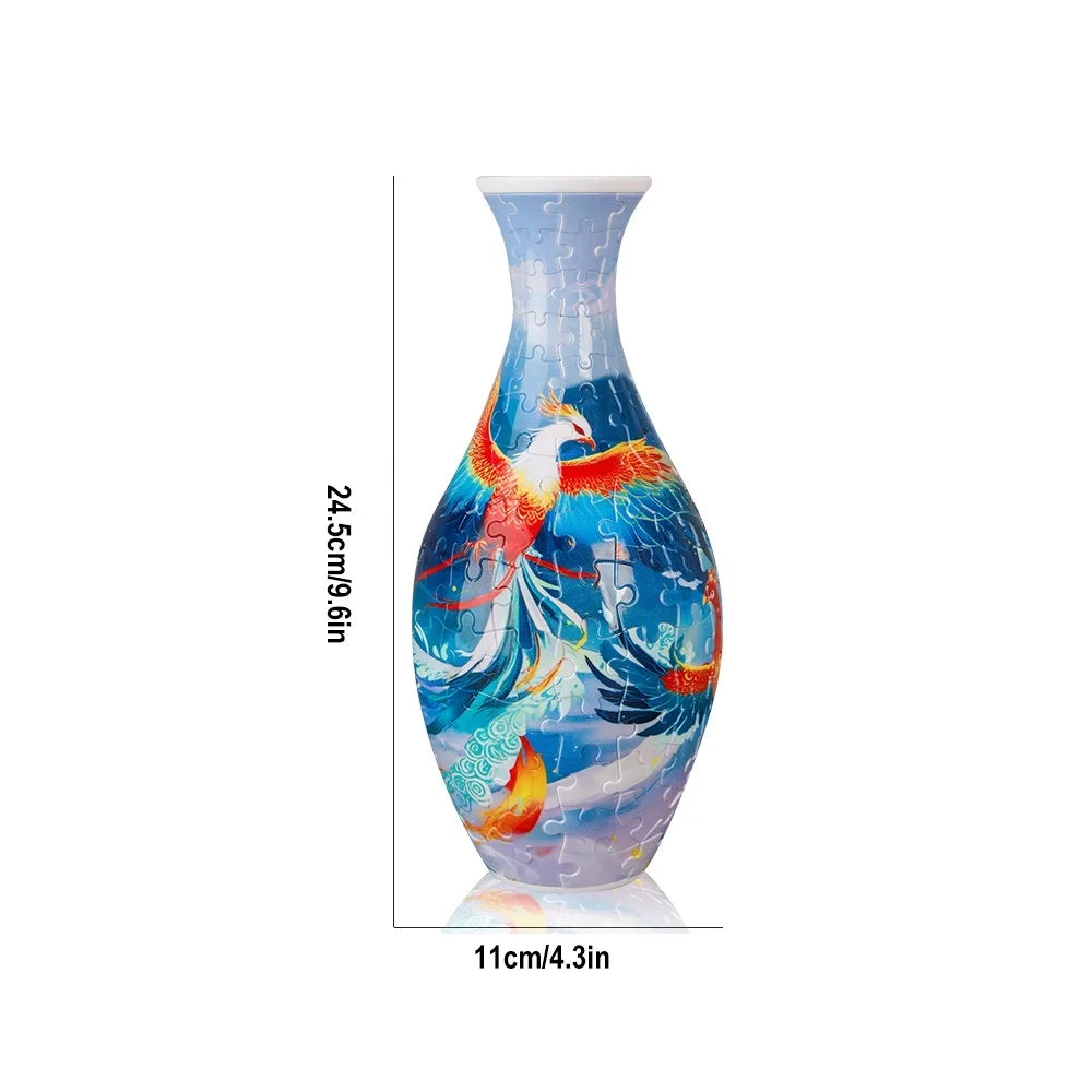 Creative Bloom: Build Your Own 3D Puzzle Vase