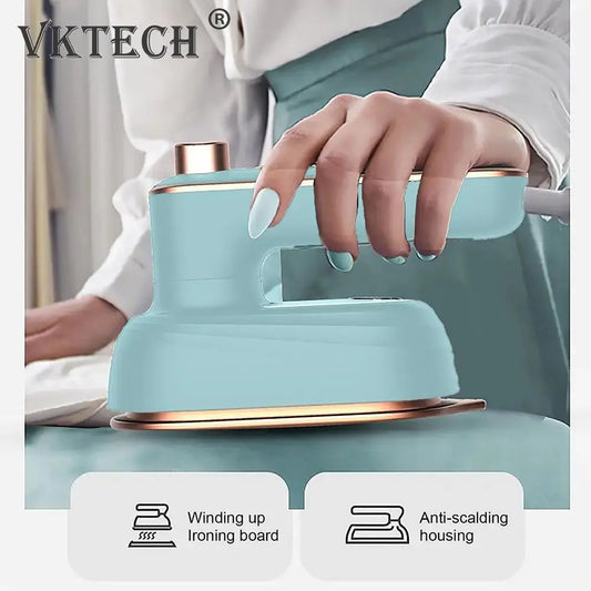 Professional Mini Steam Iron Handheld Portable Garment Steamer Dry Wet Clothes Fabric Ironing Machine for Home and Travel New VKTECH Official Store