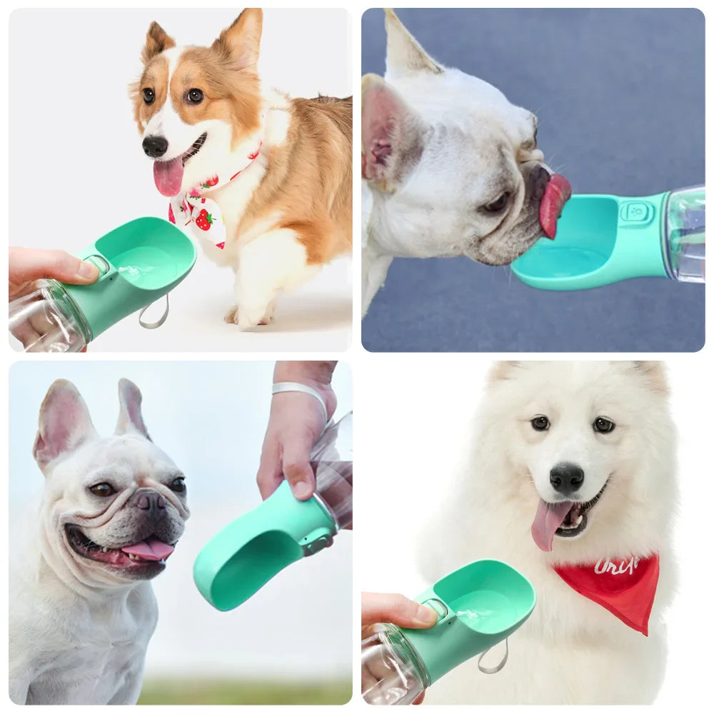 Portable Dog Water Bottle - Leakproof Drinking Bowl