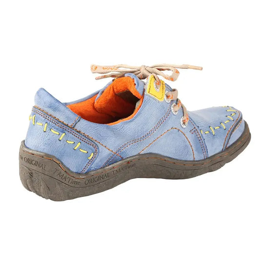 TMA EYES Women's Hand-Stitched Leather Sneakers Lightweight Flat AliExpress