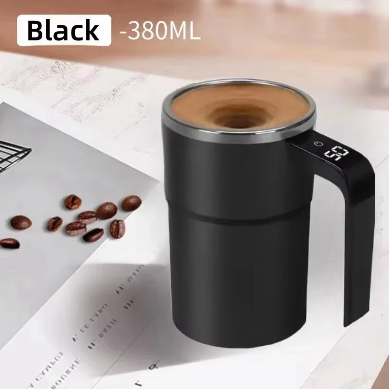 Taza mezcladora de café inteligente con pantalla LED | Carga USB | Función de mezcla magnética