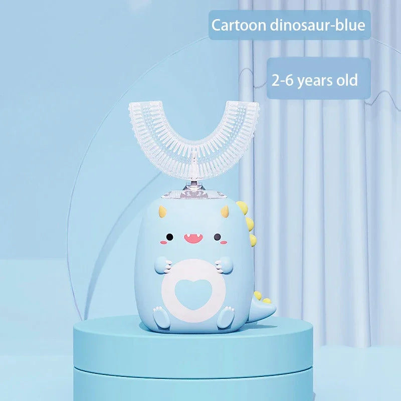 Electric U-shaped Toothbrush Children Sonic Toothbrush 360 Degrees Smart Dental Tooth Brush Teeth Whitening for Waterproof Kids