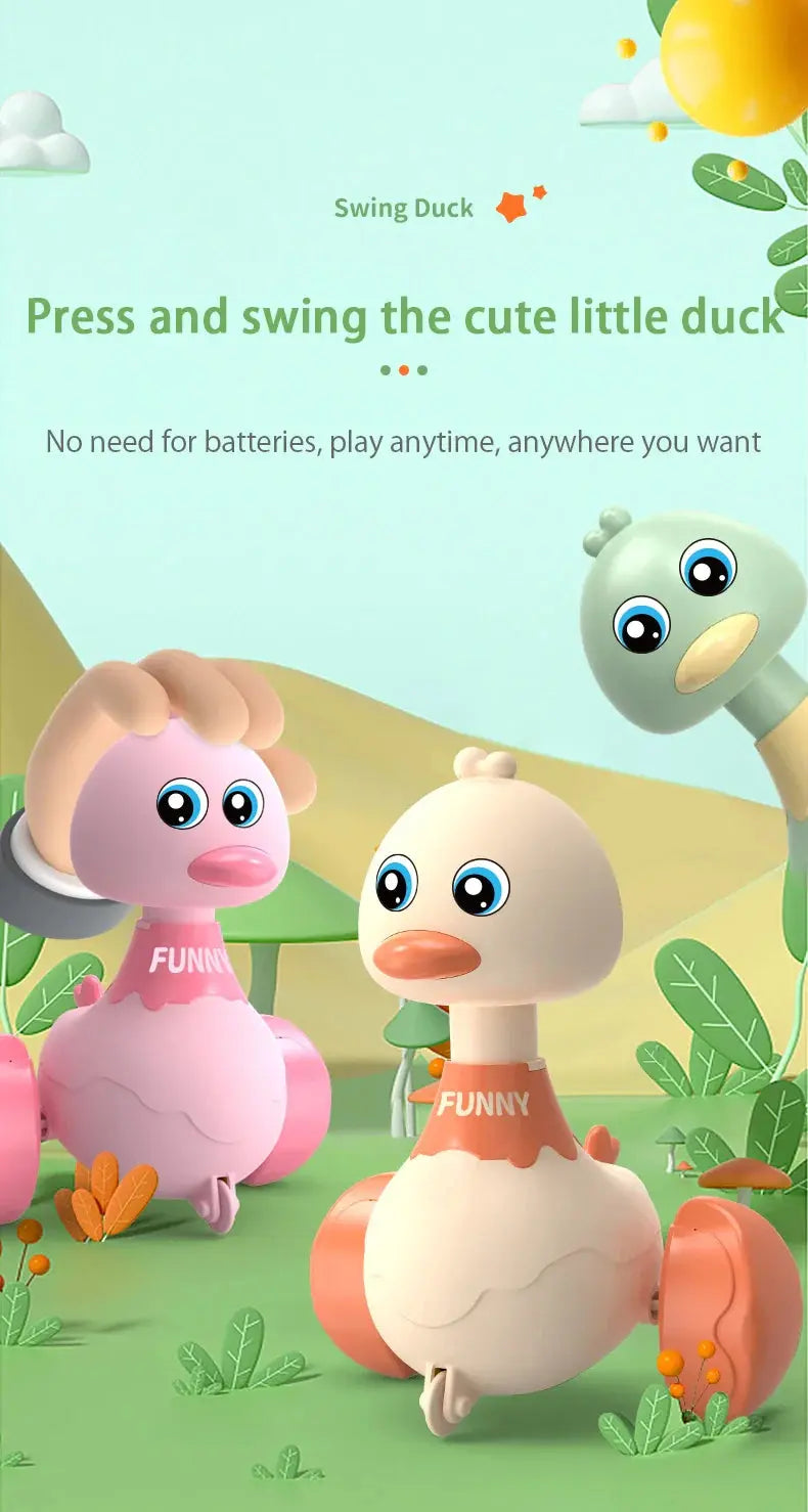 Baby Spielzeug Schaukel Ente Spielzeug Cartoon Presse Fahrzeuge gleiten Tier Trägheit zurückziehen Autos frühe Bildung Spielzeug für Kleinkinder Jungen Mädchen CONUSEA Official Store