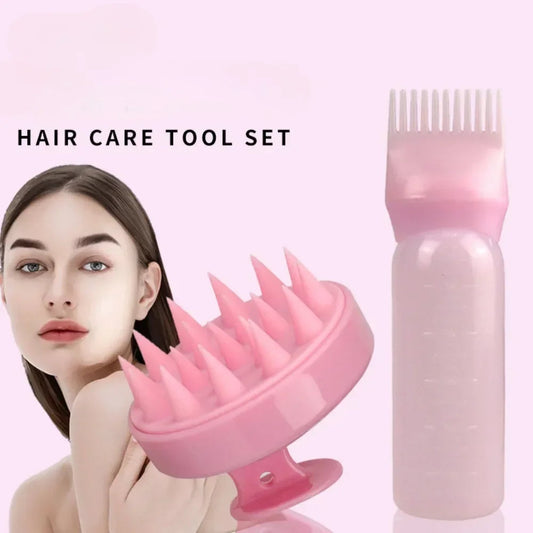 Silicone Shampoo Brush Head Scalp Massage Comb Hair Dye Tint Oil AliExpress