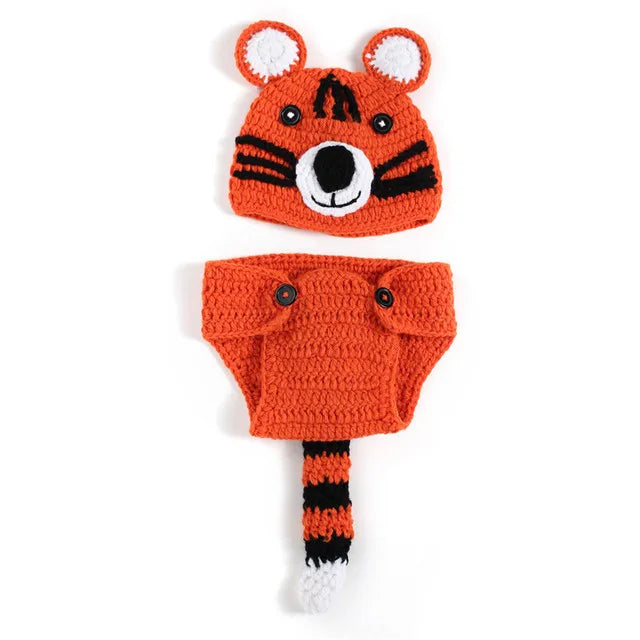 Animal Style Newborn Baby Crochet Halloween Costumes Photography Props Handmade Knit Mickey Outfit Sleepy Owl Frog Baby Gift South Bay Evans General Store