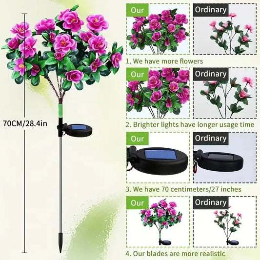 Luces Conmemorativas EverBloom™ 🌸✨ — Resplandor Solar Que Dura Para Siempre