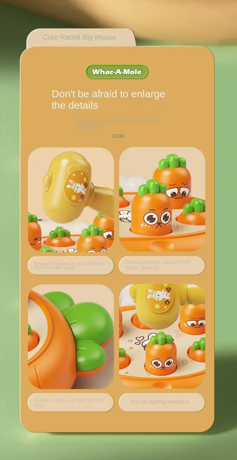 ELMAS Animal Theme Montessori Toddler Hammering Game