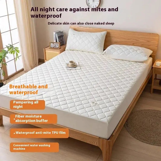 Padded Waterproof Mattress Dust Proof Protective Cover Washable