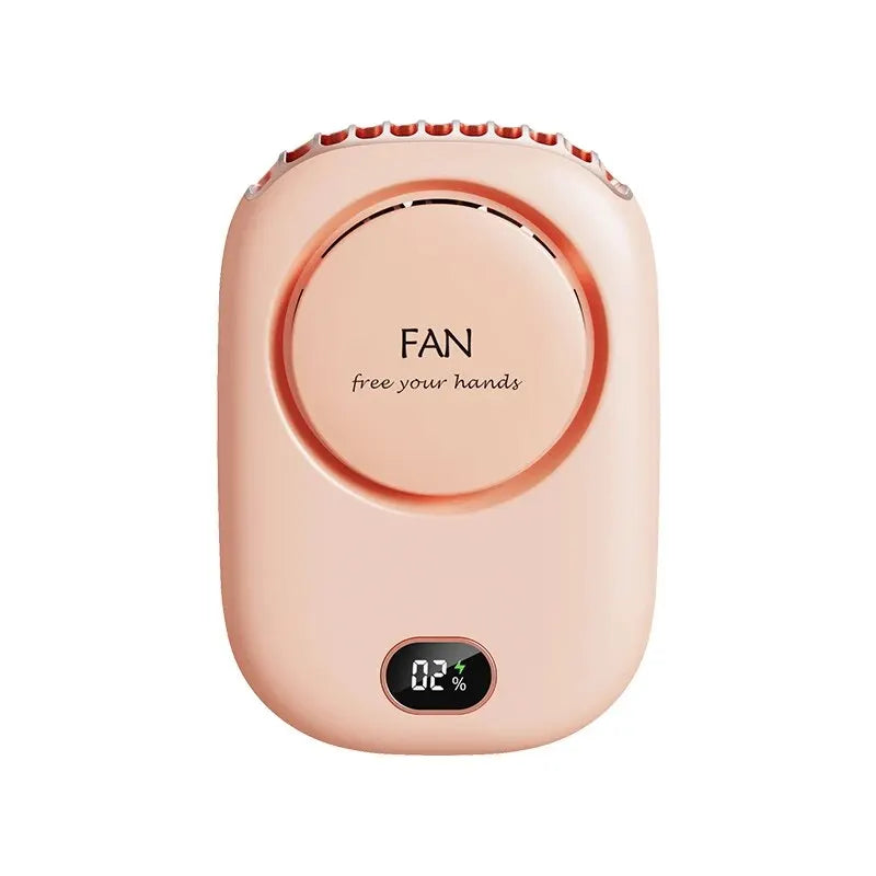 Portable Hanging Neck Fan Mini Cooling Waist Fans Bladeless USB Rechargeable Sports Cooler Fan For Outdoor Sports Travel