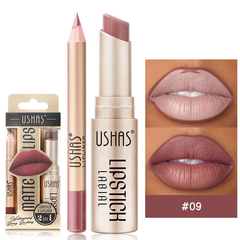 12 Color Lip Liner + LIPSTICK Set Stone's Store