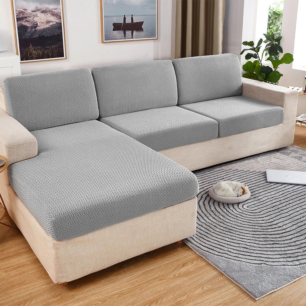 Premium Stretch Velvet Sofa Cover – Washable, Non-Slip, Pet & Kid Friendly