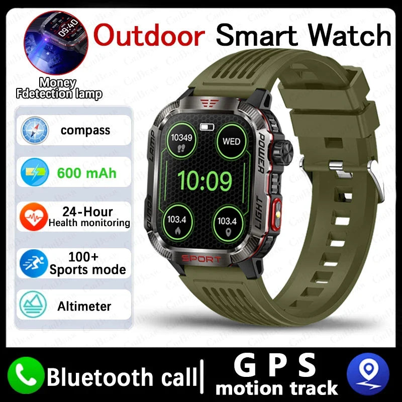Military GPS Smartwatch – Rugged & Adventure-Ready