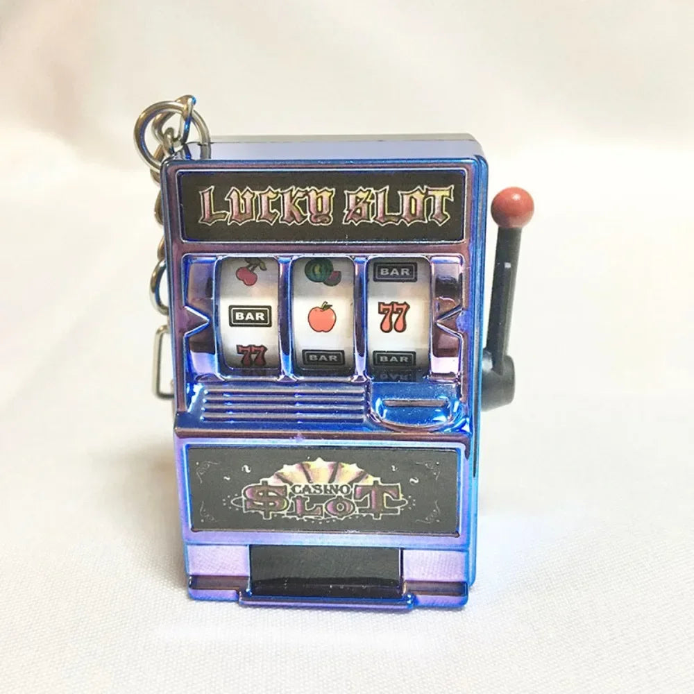 Simple Fashion Trend Keychain Toy Fruit Machine Slot Machine Keychain