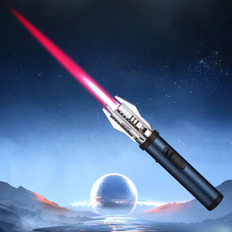 Turbo Torch Jet Gas Lighter High Firepower Windproof Spray Gun Kitchen Cooking Smoking Accessories Jewelry Welding Cigar Lighter Unusual lighters Store