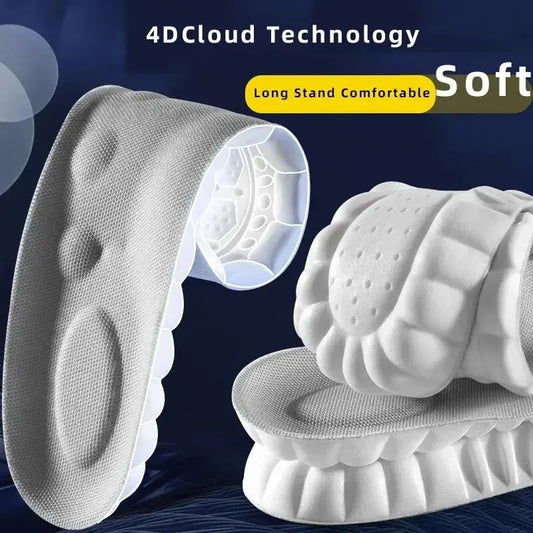 4D Cloud Sports Insoles - Arch Support & Breathable Comfort AliExpress