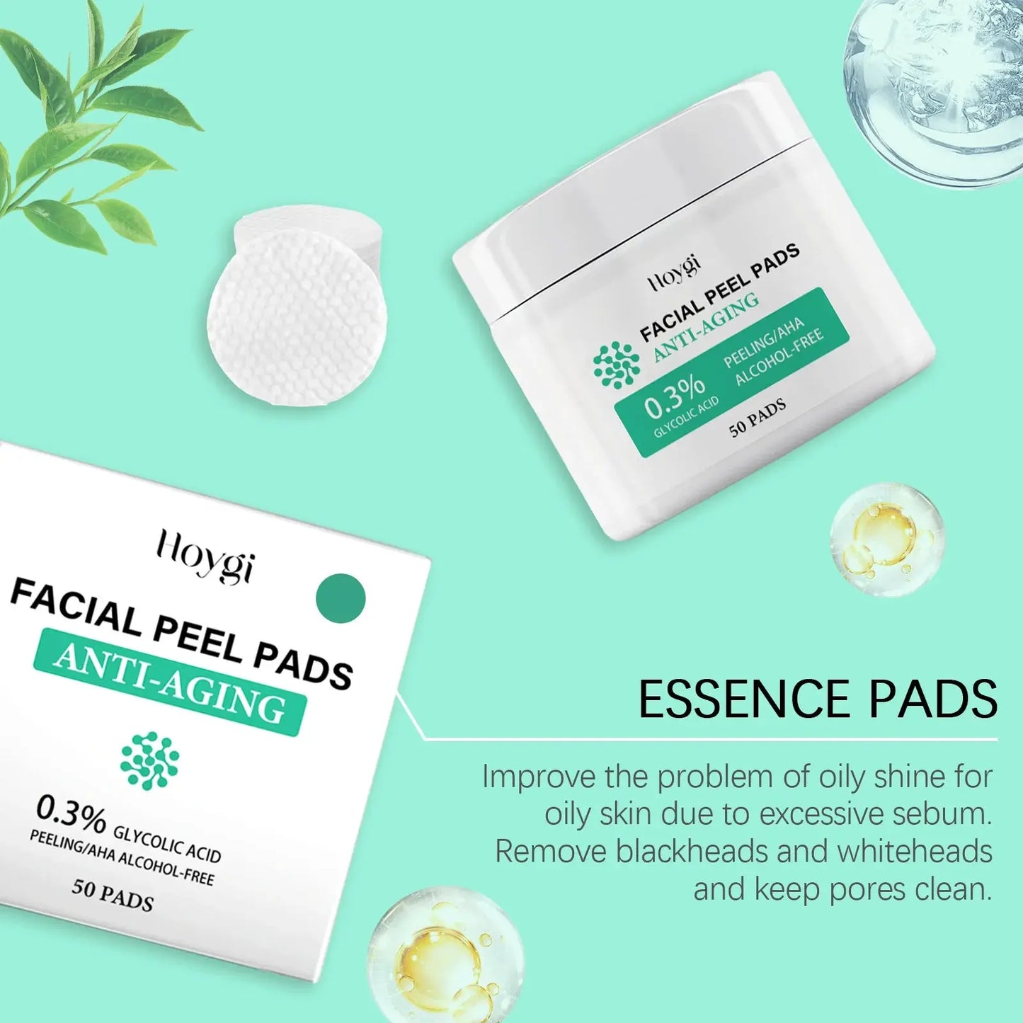 ClearGlow Pads – Exfoliate, Hydrate, Conquer Acne! Hoygi Skin Care Store