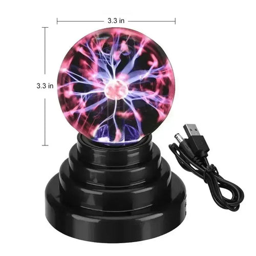 8 Inch Sound Control Magic Plasma Ball Lamp LED Night Light Atmosphere