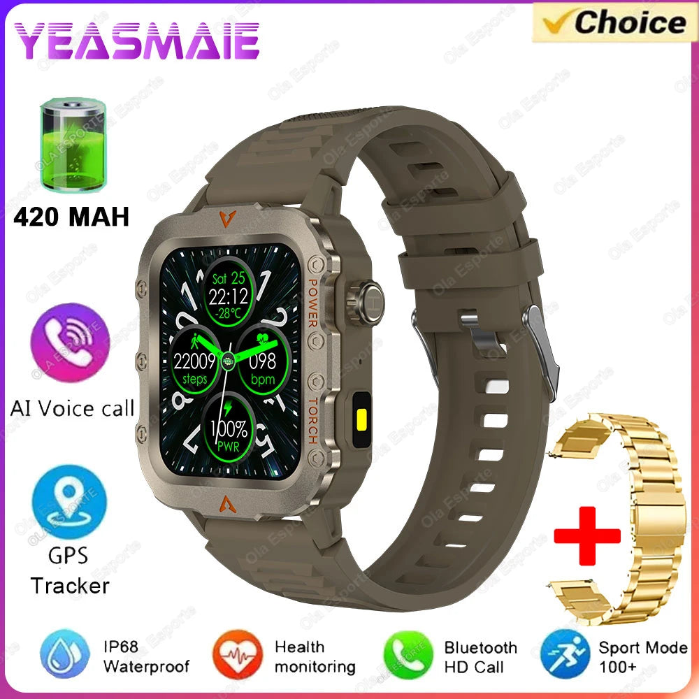 Military GPS Smartwatch – Rugged & Adventure-Ready
