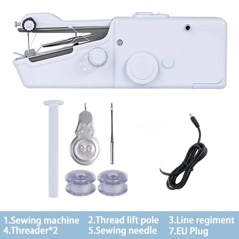 Portable Sewing Machine Manual Domestic Sewing Machine Presser Foot Handheld Rope-free Electric Quick Build DIY Apparel Supplies