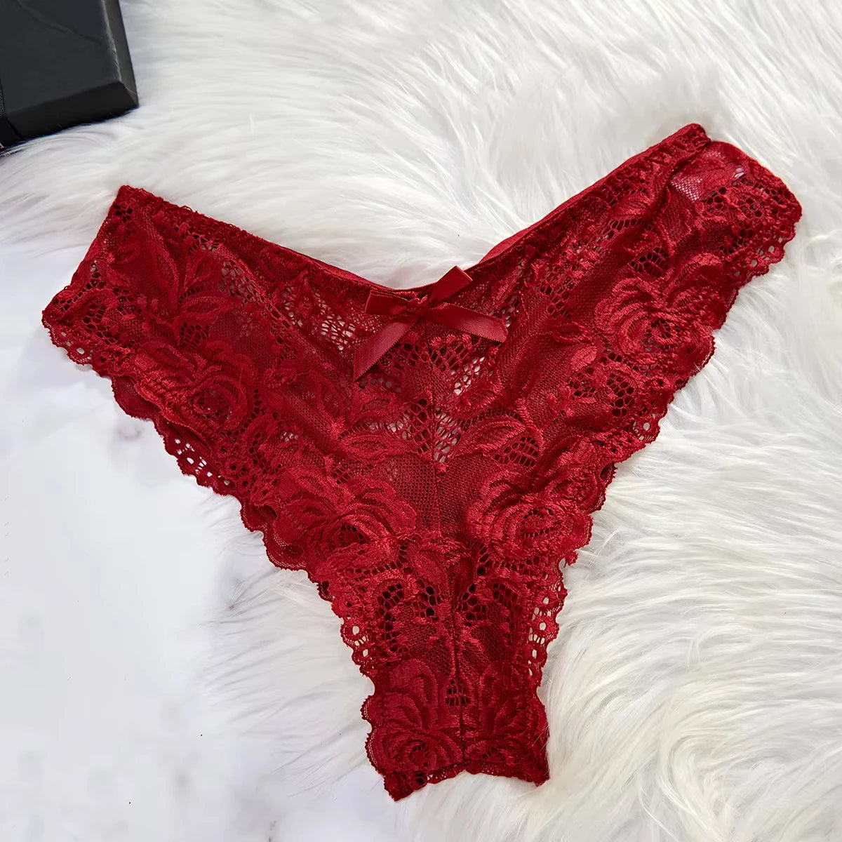 Transparent Red Sexy Lingerie Women's Underwear See Through Sleepwear Lace Nightdress And Panty Pijamas Sets Female Sexy Nighty Stone's Store