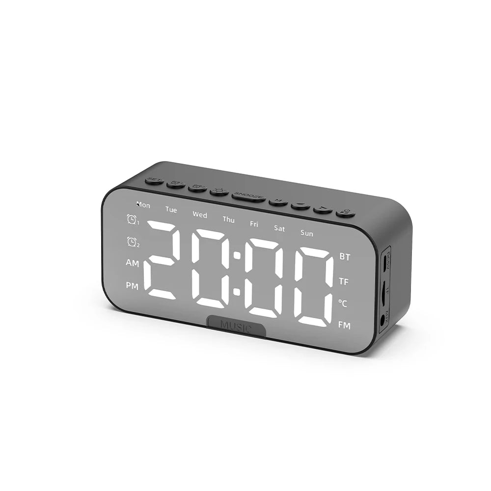 LED Display Alarm Clock Wireless Bluetooth Speakers