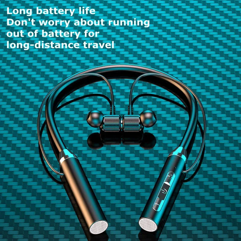 Bluetooth Wireless Magnetic Neckband Earphones – HiFi Sport TWS Headset with Mic
