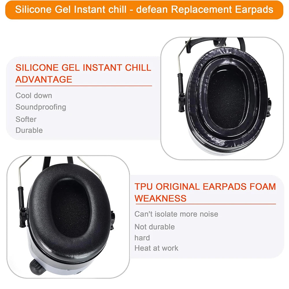 Tactical Headset Earmuffs Gel Ear Pad for 3M Peltor Sport Tactical