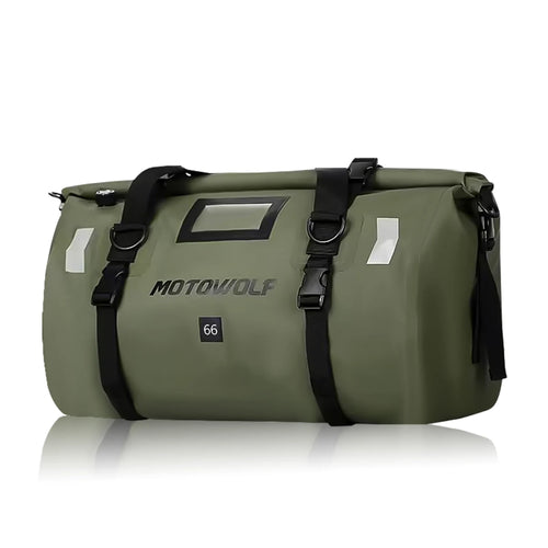 Motorcycle Dry Bag Waterproof Reflective Tail Duffle Bag Skiing Travel