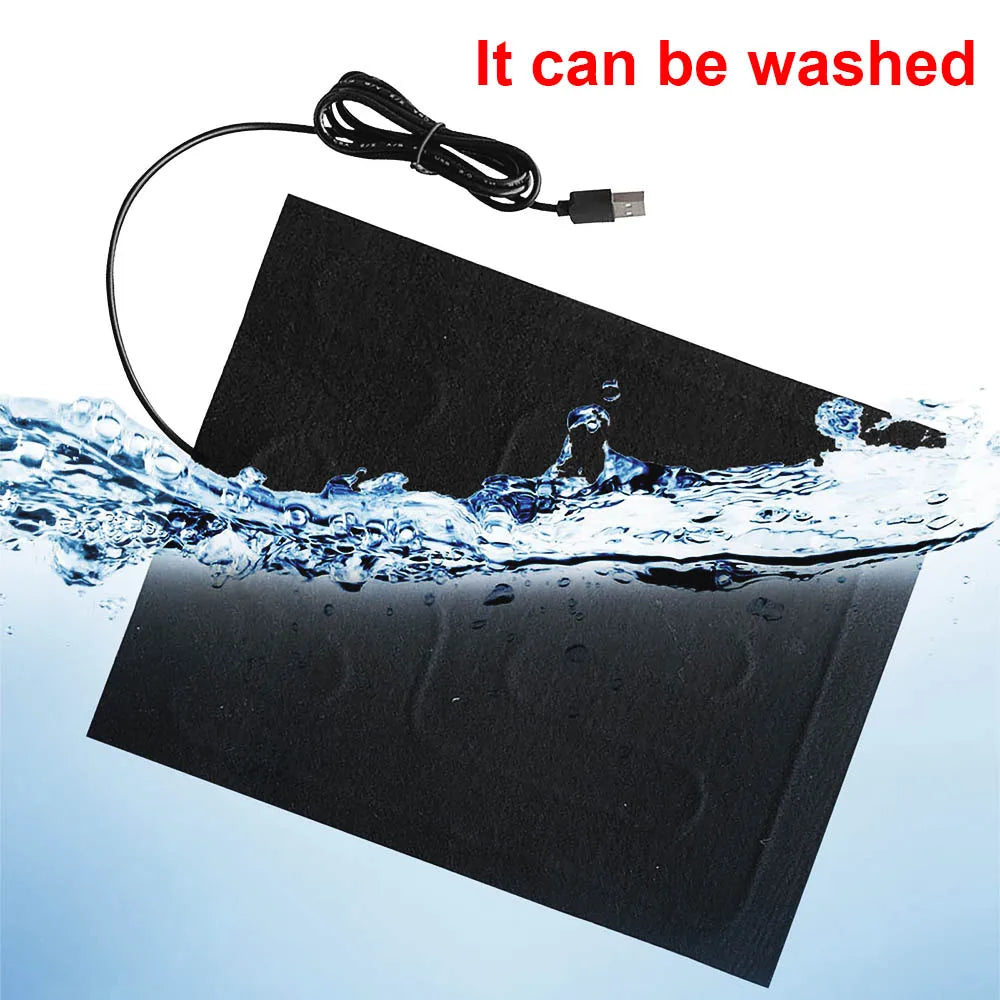 USB Heating Pad Folding Heated Sheet Car Seat Heating Cushion Seat