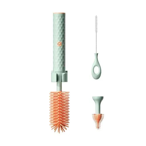 Efficient Electric Baby Bottle Cleaner Brush set Silicone Bottle Brush