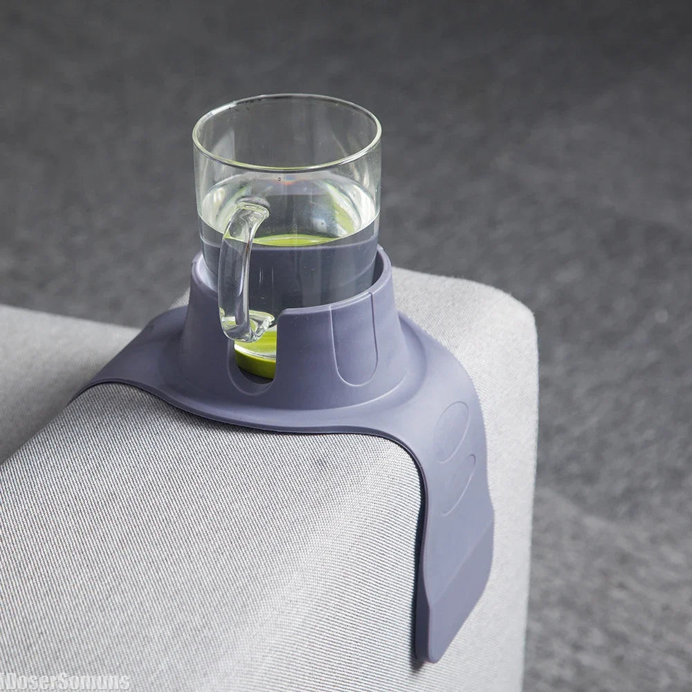 New Silicone Sofa Storage Tray Armrest Stand Cup Holder Drink Coaster
