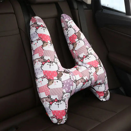 Cute Animal Pattern Kid Neck Head Support U-Shape Children Travel