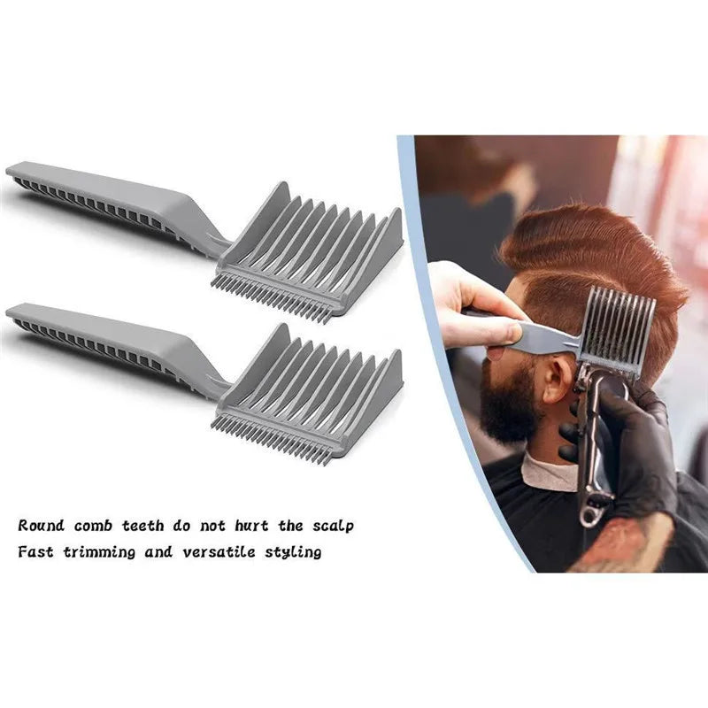 1/2PCS Fade Comb Blending Comb Barber Hair Comb Multi-Function Hair Cutting Combs Clipper Combs Men Professional Salon Hair Tool