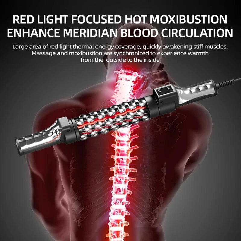 New 36W Relaxed Red Light Heated Massage Device Roll Massager 360°
