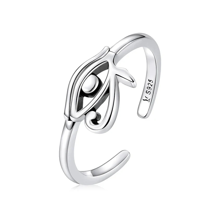 Adjustable Rings Real 925 Sterling Silver Stackable Engagement Zircon Open Size Rings For Women Jewelry