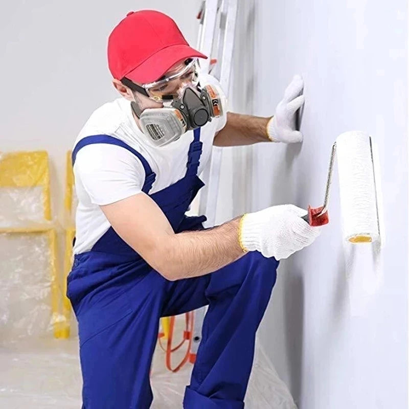New 7in1/16in1 6200 Dust Gas Respirator Half Face Dust Mask For Painting Spraying Organic Vapor Chemical Gas Filter Work Safety Stone's Store