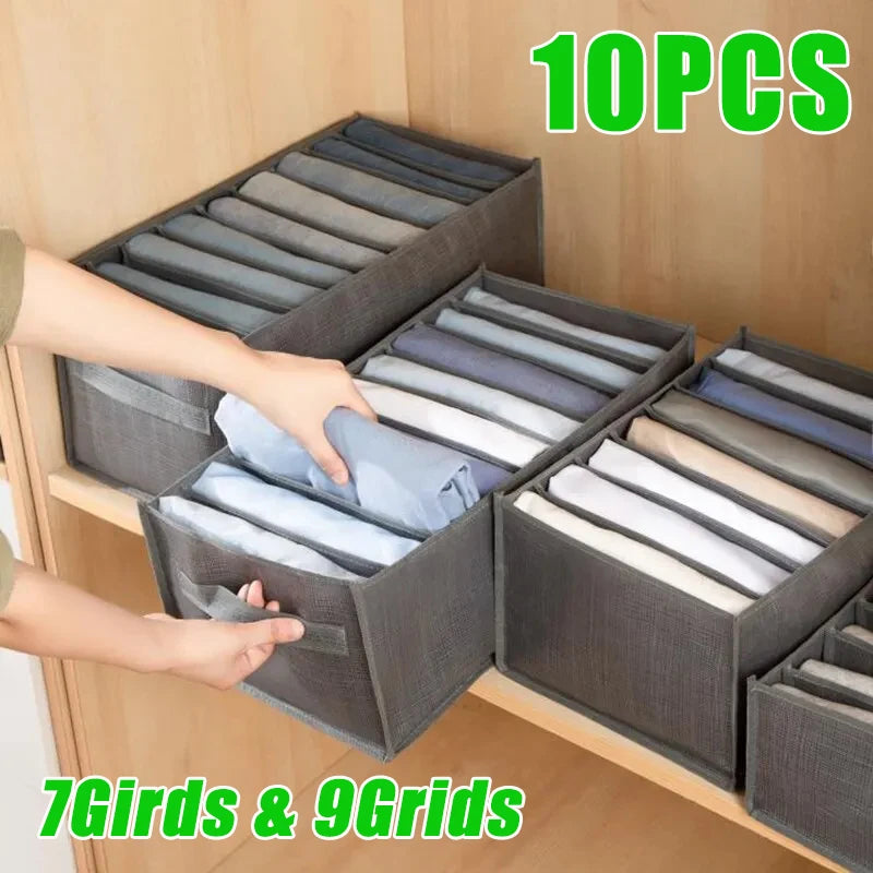 Closets Clothes Organizer Pants Jeans Storage Box Cabinet Organizer