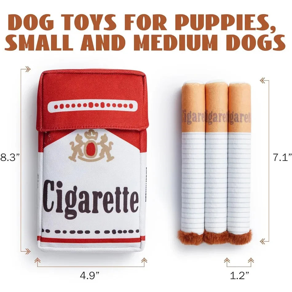 New dog sound toy, cigarette box, pet resistant to chewing, teeth