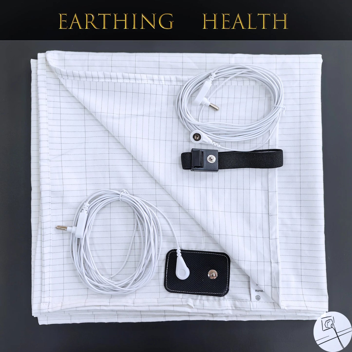 Earthing Bed Sheet with Conductive Silver Fiber Grounded Antistatic
