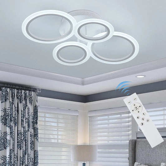Luxury Ring Pendant LED Ceiling Light Perfect for Bedroom & Living Room Stone's Store