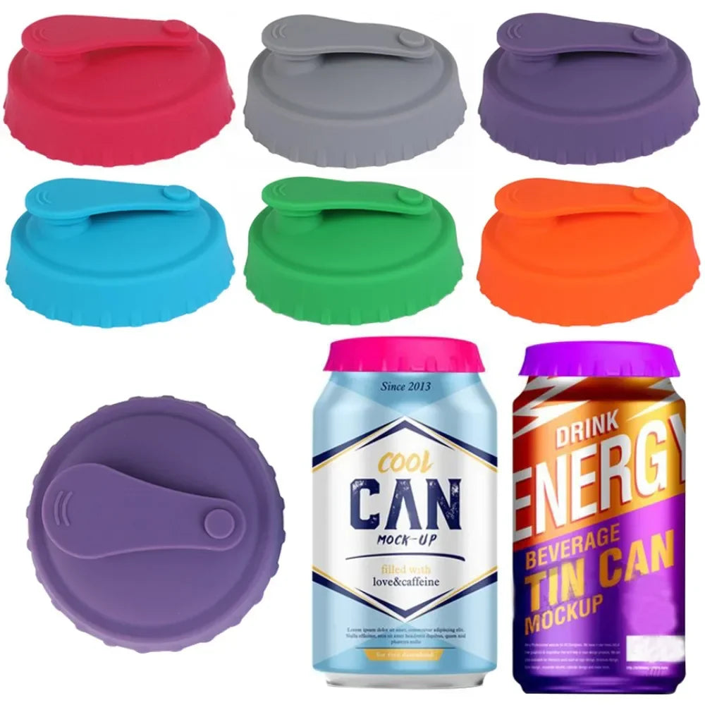 Reusable Silicone Soda Can Lids – Beverage Caps for Standard 330ml Cans CosyHomes Store
