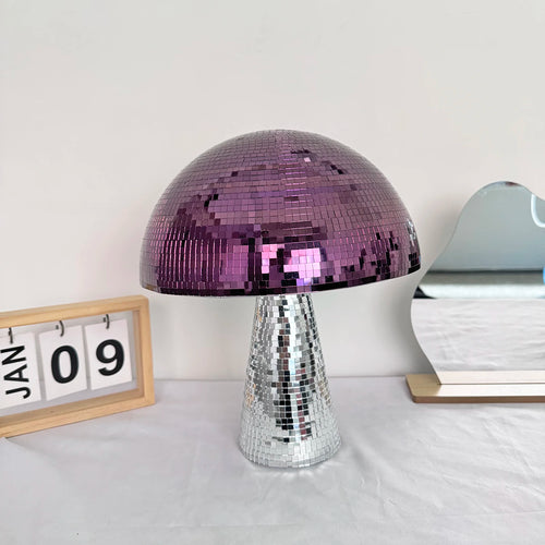 Retro Reflective Mushroom Shape Disco Mirror Ball DJ Light Modern Home