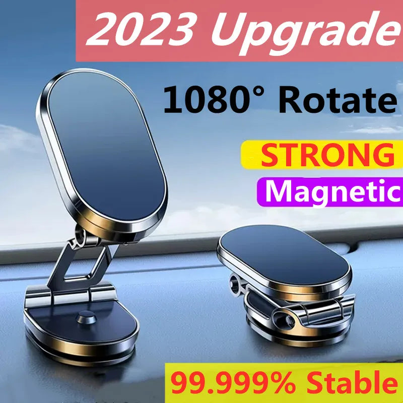 1080 Rotatable Magnetic Car Phone Holder Magnet Smartphone Support GPS
