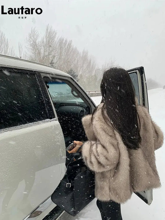 Lautaro Autumn Winter Oversized Loose Casual Luxury Soft Thick Warm AliExpress