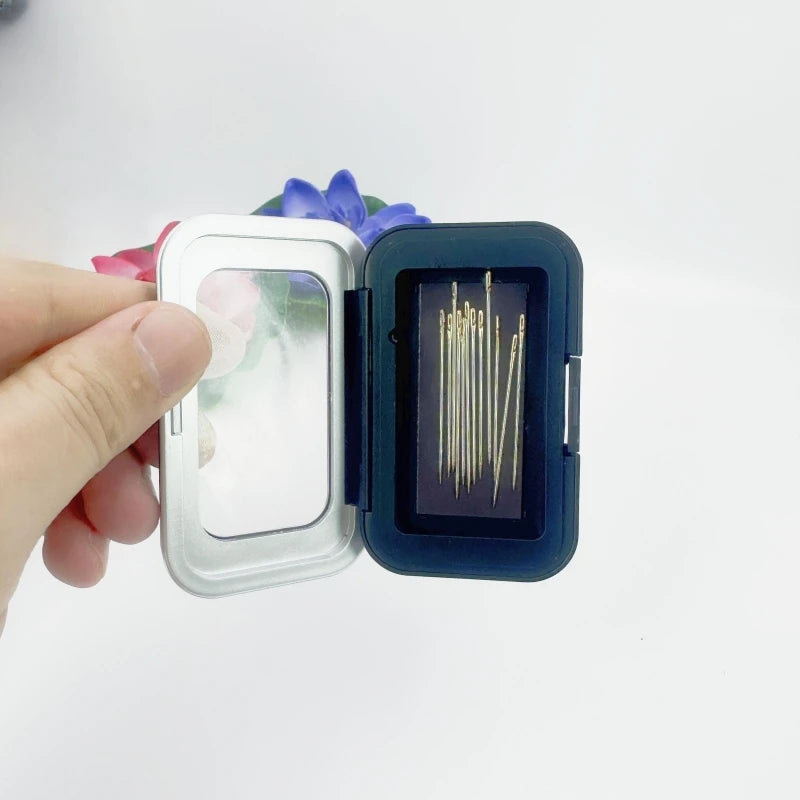 Magnetic Sewing Needles Holder Black Rectangle Sewing Needle Storage