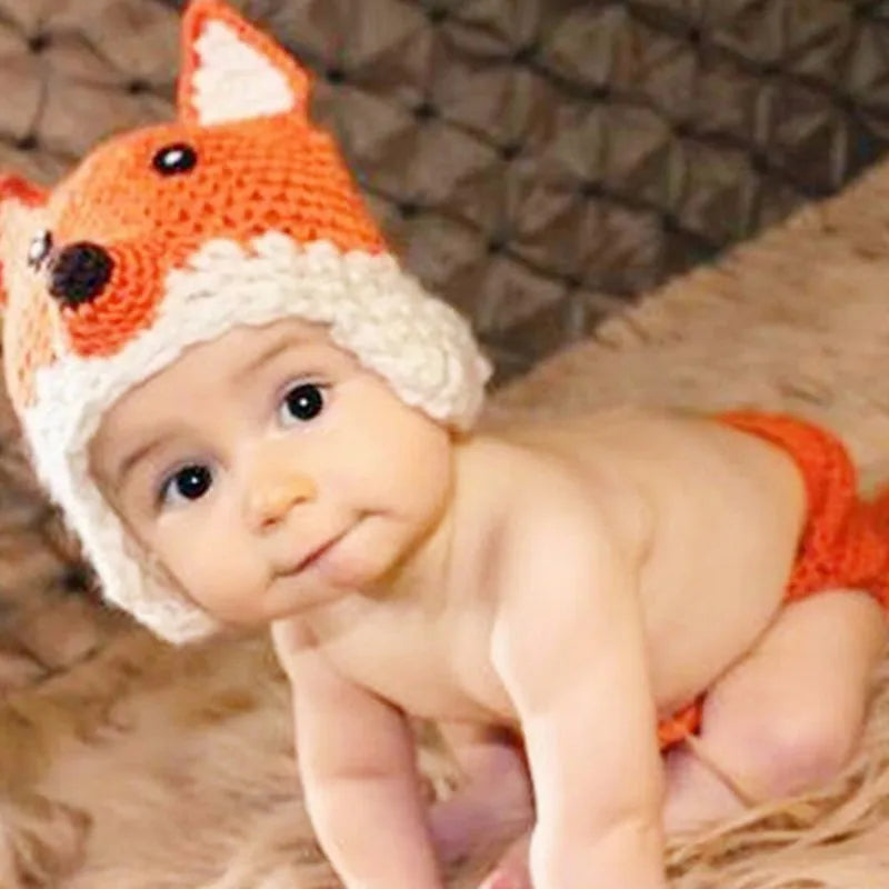 Animal Style Newborn Baby Crochet Halloween Costumes Photography Props Handmade Knit Mickey Outfit Sleepy Owl Frog Baby Gift South Bay Evans General Store