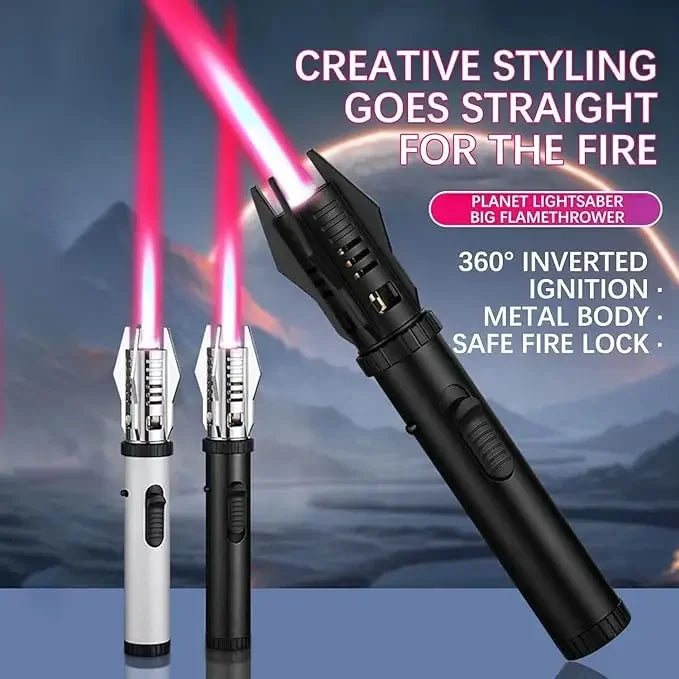 Turbo Torch Jet Gas Lighter High Firepower Windproof Spray Gun Kitchen Cooking Smoking Accessories Jewelry Welding Cigar Lighter Unusual lighters Store